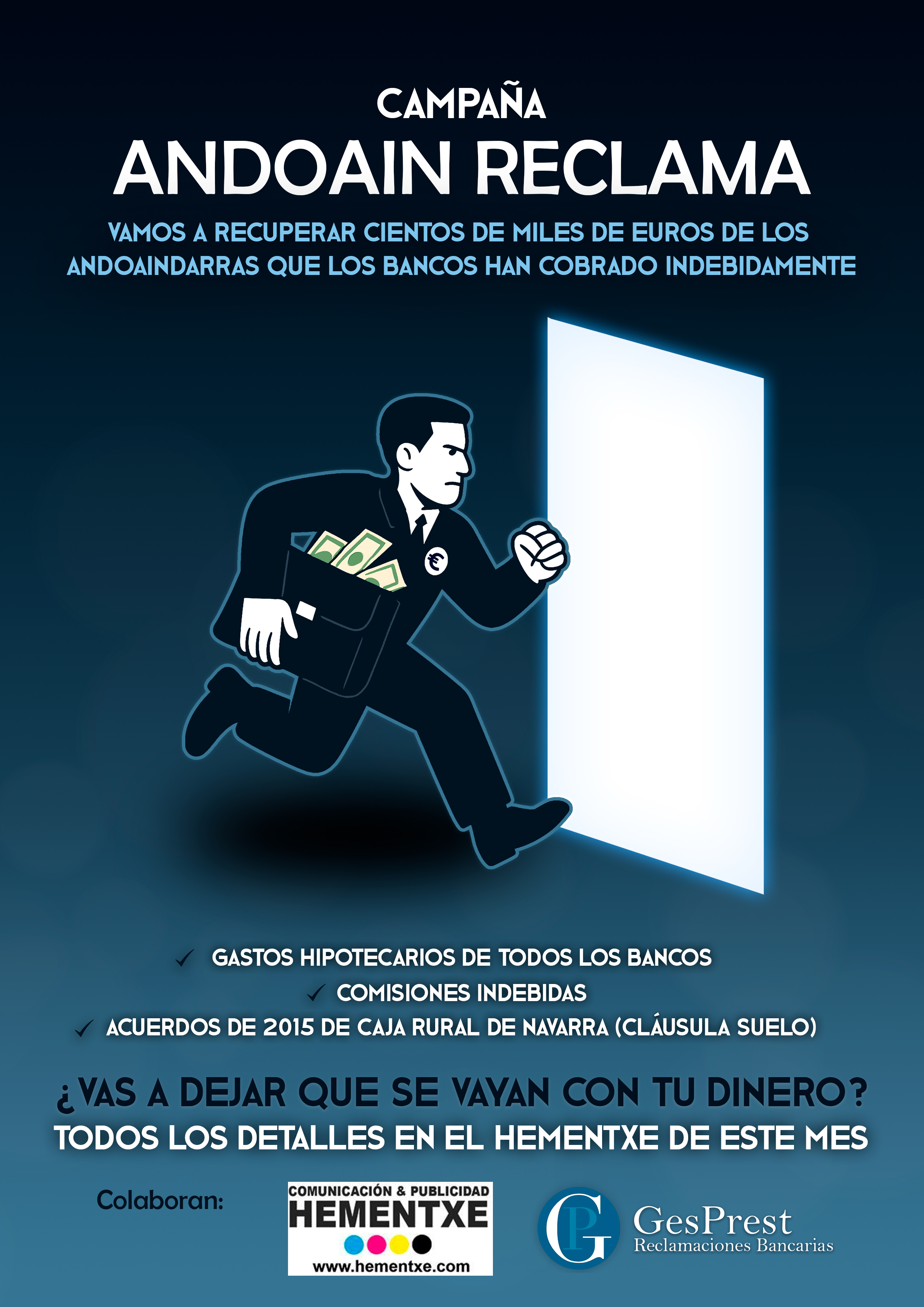 Cartel de la Campaña Andoain Reclama